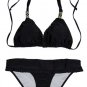 Triangle Halter Top Bikini & Skirted Bottom (3 Colors)