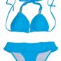 Triangle Halter Top Bikini & Skirted Bottom (3 Colors)