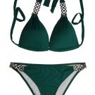 2pc Designer Bikini (Coffee, D.Green, Black)