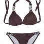 2pc Designer Bikini (Coffee, D.Green, Black)