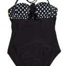 Polka Dot & Satin Bow Monokini Swimwear