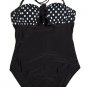 Polka Dot & Satin Bow Monokini Swimwear