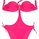 Jeweled Bandeau Top Sexy Monokini Swimsuit