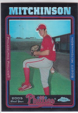 2005 Topps Chrome Update Black Refractor Scott Mitchinson