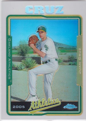 2005 Topps Chrome Update Refractor  Juan Cruz