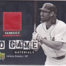 2006 Upper Deck UD Game Materials Johnny Damon