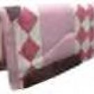 Diamond Band Western Horse Saddle Pad with Fleece Lining & Wear Leathers