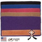 Pony Western Horse Saddle Blanket with Wear Leather