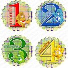CAREBEARS MONTHLY ONESIE STICKERS 1 to 12 months by Onesie Stickers, Free Milestone Stickers