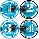 CAROLINA PANTHERS NFL ONESIE STICKERS 1 to 12 months by Onesie Stickers, Free Milestone Stickers