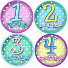 DOTS ONESIE STICKERS baby shower gift by Onesie Stickers, Free Milestone Stickers DOTS ONESIE STICKERS baby shower gift by Onesie Stickers, Free Milestone Stickers