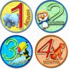 JUNGLE ZOO BUDDIES ONESIE STICKERS scrapbook photos by Onesie Stickers, Free Milestone Stickers JUNGLE ZOO BUDDIES ONESIE STICKERS scrapbook photos by Onesie Stickers, Free Milestone Stickers