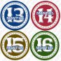 CIRCLES MONTHLY ONESIE STICKERS 13-24 MONTHS by Onesie Stickers, Free Milestone Stickers