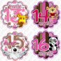 HUGGY BEARS MONTHLY ONESIE STICKERS 13-24 MONTHS, Free Milestone Stickers