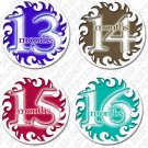 SIMPLICITY MONTHLY ONESIE STICKERS 13-24 MONTHS, baby shower gift baby photos SIMPLICITY MONTHLY ONESIE STICKERS 13-24 MONTHS, baby shower gift baby photos