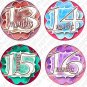TWISTER ONESIE STICKERS blue, 13-24 months, Toddler baby unique gift