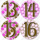 PINK BUBBLES ONESIE STICKERS 13 to 24 months by Onesie Stickers, Free Milestone Stickers PINK BUBBLES ONESIE STICKERS 13 to 24 months by Onesie Stickers, Free Milestone Stickers