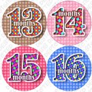 DOTTED NUMBERS ONESIE STICKERS 13 to 24 months by Onesie Stickers baby shower gifts DOTTED NUMBERS ONESIE STICKERS 13 to 24 months by Onesie Stickers baby shower gifts