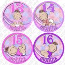 LITTLE GIRL BABIES ONESIE STICKERS 13 to 24 months by Onesie Stickers baby shower gifts LITTLE GIRL BABIES ONESIE STICKERS 13 to 24 months by Onesie Stickers baby shower gifts