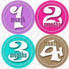 GIRLS DANCING DOTS ONESIE STICKERS 1 to 12 months by Onesie Stickers baby shower gifts GIRLS DANCING DOTS ONESIE STICKERS 1 to 12 months by Onesie Stickers baby shower gifts