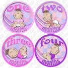 LITTLE GIRL BABIES ONESIE STICKERS 1 to 12 months by Onesie Stickers baby shower gifts