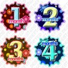 Onesie stickers Hibiscus Flower baby shower gifts toddlers infant Onesie stickers Hibiscus Flower baby shower gifts toddlers infant