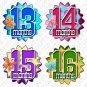 Fading Polka Dots Monthly Onesie stickers baby album stickers