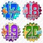 Fading Polka Dots Monthly Onesie stickers baby album stickers