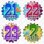 Fading Polka Dots Monthly Onesie stickers baby album stickers