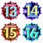 Hibiscus Flowers Monthly Onesie stickers baby shower gifts