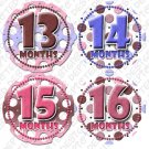 SPOTS Polka Dots Infant Onesie Stickers Waterproof and durable