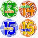 Bright Colors Tic Tac Toe Infant Onesie Stickers Waterproof and durable Bright Colors Tic Tac Toe Infant Onesie Stickers Waterproof and durable