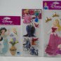 Disney Princess 3-D Stickers - Jasmine w/ Flow and Sleeping Beauty - 3 Packages