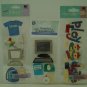 Set of 3 dimensional stickers - theme  going to college