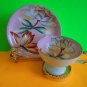 Rare Occupied Japan HandPainted Tea Cup and Saucer Pink Lotus EUC Ship Fast