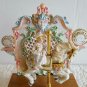Vintage WILLITTS DESIGNS Group II Wood Base Porcelain Carousel Horse Music Box
