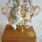 Vintage WILLITTS DESIGNS Group II Wood Base Porcelain Carousel Horse Music Box