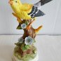 Towle Fine Bone China Yellow Oriole Music Box Figurine, Plays Unknown Song -1147