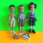 Lot of 3 Bratz Boy Dolls Plus Accessories, Shoes & Clothes Good Condition