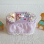 VINTAGE 2001 MATTEL LOVING FAMILY FLIP TABLE  and Chairs Lights Cake Turkey