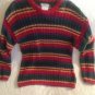 Vintage Early 1990's Esprit Kids Girls Multicolored Striped Sweater VGUC