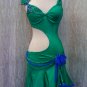 Emerald latin dance dress