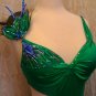 Emerald latin dance dress