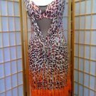 Dance dress lepard print for dance competitions