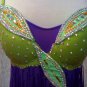 Purple latin dance dressfor dance competitions