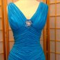 Blue latin dance dress