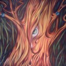 Abstract  acrylic Tree painting