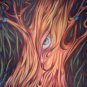 Abstract  acrylic Tree painting