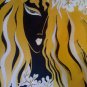 Abstract woman acrylic painting