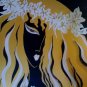 Abstract woman acrylic painting